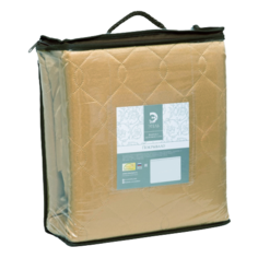 Покрывало Этель Ультрастеп Дамаск Solid 210 х 240 см, amber