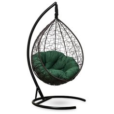 Подвесное кресло-кокон Laura Outdoor Sevilla Verde, коричневый/зеленый