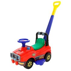 Каталка-толокар Molto Джип с ручкой №2 (6294 / 62932 / 62949 / 62956) красный