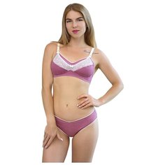 Бюстгальтер ФЭСТ 0933 размер 85 B, малиновый меланж/кремовый