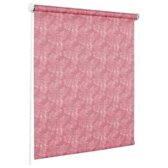 Рулонная штора Эскар миниролло Джунгли (малиновый), 98х160 см