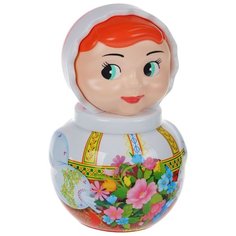 Неваляшка Stellar Аленушка, упаковка коробка (01698) 18 см белый/оранжевый Стеллар
