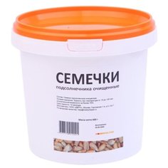 Семена подсолнечника Hobbyhelper очищенные в ведре 600 г