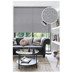 Рулонная штора Эскар Морзе (серый), 160х160 см