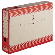 Attache Архивный короб, картон, 256х75х322 мм красный