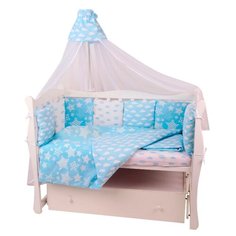 Amarobaby бортик Воздушный голубой