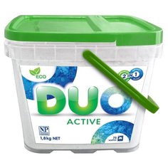 Стиральный порошок Duo Active пластиковый контейнер 1.8 кг