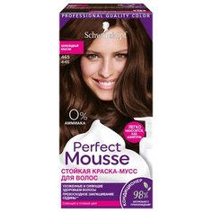 Schwarzkopf Perfect Mousse Стойкая краска-мусс для волос, 465, Шоколадный каштан