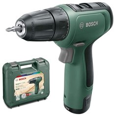 Аккумуляторная дрель-шуруповерт BOSCH Easydrill 1200 Li-Ion 1.5 А-ч 12 В х1 кейс 30 Н·м зеленый