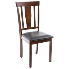 Стул Woodville Reno, дерево/искусственная кожа, цвет: dirty oak/black