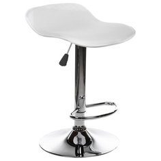 Стул Woodville Roxy, металл/искусственная кожа, цвет: белый