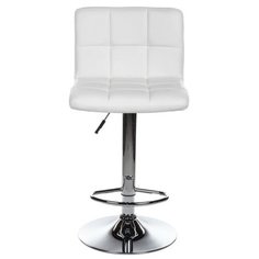 Стул Woodville Paskal, металл/искусственная кожа, цвет: белый