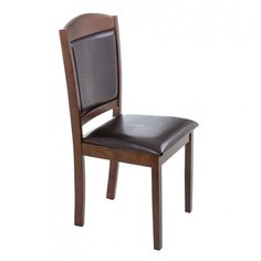 Стул Woodville Goodwin, дерево/искусственная кожа, цвет: темно-коричневый