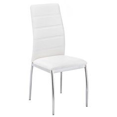 Стул Woodville Okus, металл/искусственная кожа, цвет: white