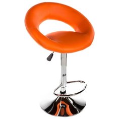 Стул Woodville Oazis, металл/искусственная кожа, цвет: оранжевый