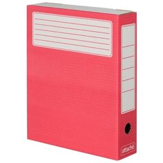 Attache Короб архивный 252x75x322 мм, микрогофрокартон, 5 штук красный