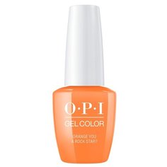 Гель-лак OPI GelColor Neon, 15 мл, оттенок Orange You a Rock Star?