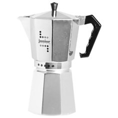 Гейзерная кофеварка Bialetti Junior 35 (360 мл), серебристый