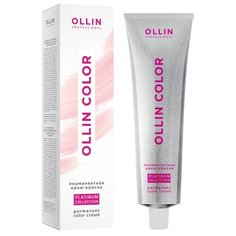 OLLIN Professional Color Platinum Collection перманентная крем-краска для волос, 100 мл, 8/17 светло-русый пепельно-коричневый