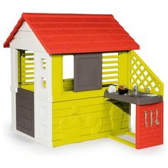 Домик Smoby С кухней 810702/810703, 810711/810713 красный