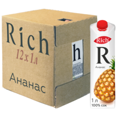 Сок Rich Ананас, 1 л, 12 шт.