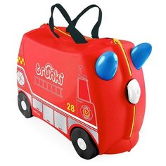 Чемодан trunki красный с принтом