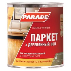 Лак Parade L10 Паркет & Деревянный пол матовый алкидно-уретановый бесцветный 0.75 л