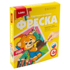 LORI Картина из песка Фреска Мишка сладкоежка (Кп-059)