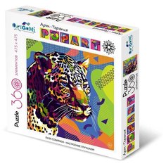 Пазл Origami Арт-терапия Поп-арт Ягуар (05561), 360 дет.