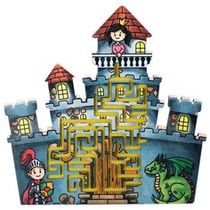 Головоломка Большой слон Лабиринт большой. Замок (0052) синий/желтый