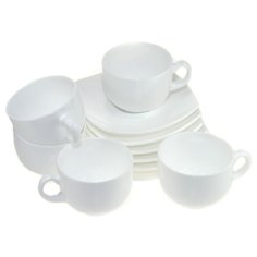 Чайный сервиз Luminarc Quadrato, 6 персон white