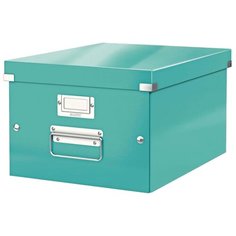Leitz Короб архивный Click & store WOW M А4, ламинированный картон бирюзовый
