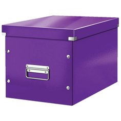Leitz Короб архивный Click & store WOW L А4, ламинированный картон фиолетовый