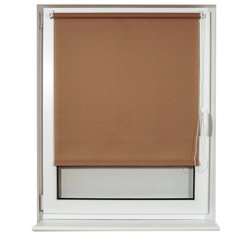 Рулонная штора Brabix Лён темно-бежевый S-36, 80х175 см