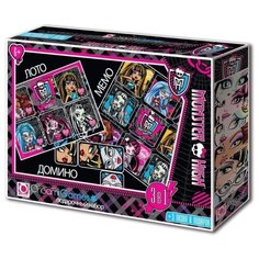 Набор настольных игр Origami Monster High (3 в 1)