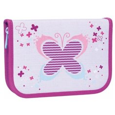 TIGER FAMILY Пенал Playful Butterfly фиолетовый/серый