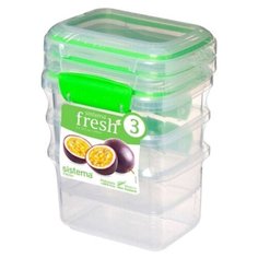 Sistema Набор контейнеров Fresh 951543 прозрачный/зеленый
