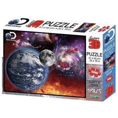 Пазл Prime 3D Super 3D Космический пейзаж (10081), 500 дет.