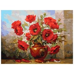 Белоснежка Картина по номерам "Маки" 30х40 см (3145-CS)