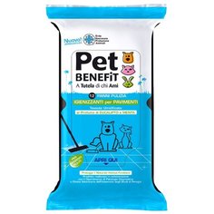 Салфетки Pet Benefit Очищающие влажные для уборки за животными 12 шт/уп