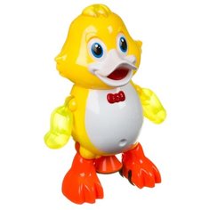 Развивающая игрушка Qijia Toys Утенок желтый/белый