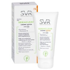 SVR Крем для лица 2 в 1 Sebiaclear Creme SPF50, 50 мл