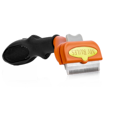 Щетка-триммер My Rules для кошек и собак мелких и средних пород черный/оранжевый