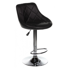 Стул Woodville Curt, металл/искусственная кожа, цвет: черный