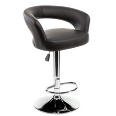 Стул Woodville Rim, металл/искусственная кожа, цвет: черный