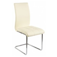 Стул Woodville Merano, металл/искусственная кожа, цвет: бежевый