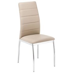 Стул Woodville Okus, металл/искусственная кожа, цвет: champagne