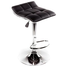 Стул Woodville Fera, металл/искусственная кожа, цвет: черный