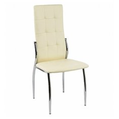 Стул Woodville Farini, металл/искусственная кожа, цвет: бежевый