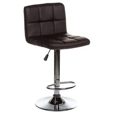 Стул Woodville Paskal, металл/искусственная кожа, цвет: коричневый